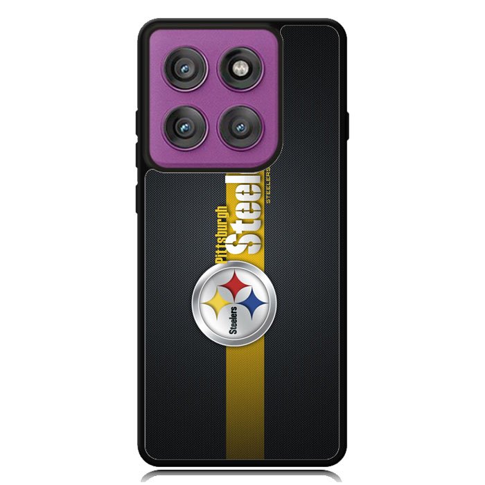 Pittsburgh Steelers Carbon Metal Motorola Moto Edge 2025 | Moto Edge 60 Fusion | Moto Edge 60 Pro Case OV0341