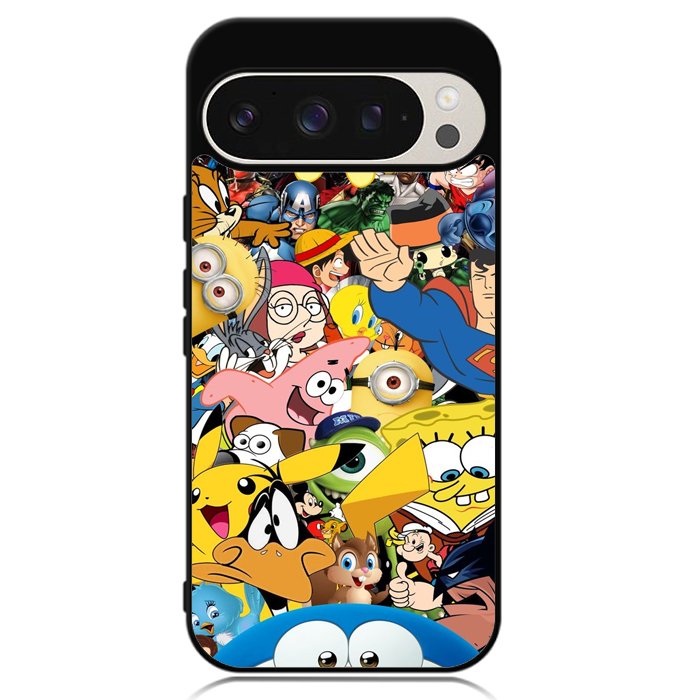 Cartoon All Character Google Pixel 9 | Pixel 9 Pro Case OV0346