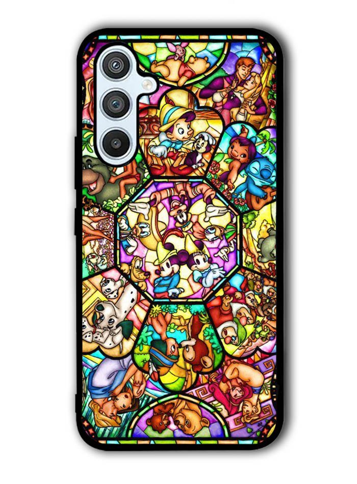 Disney characters stained glass Samsung Galaxy A54 5G Case OV0358