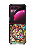 Disney characters stained glass Motorola Moto Razr Plus 2023 , Moto Razr+ 2023 Case OV0358