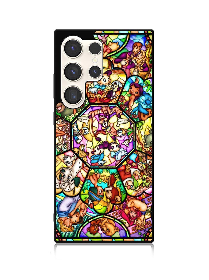 Disney characters stained glass Samsung Galaxy S24 Ultra 5G Case OV0358