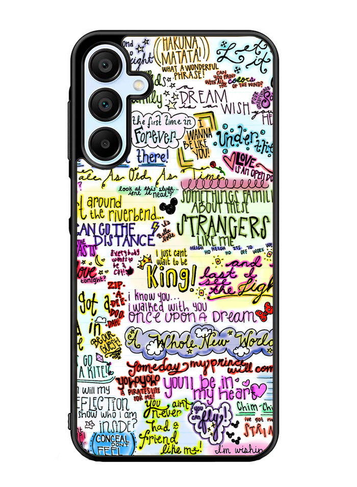 Disney Song Lyrics Samsung Galaxy A15 5G Case OV0362
