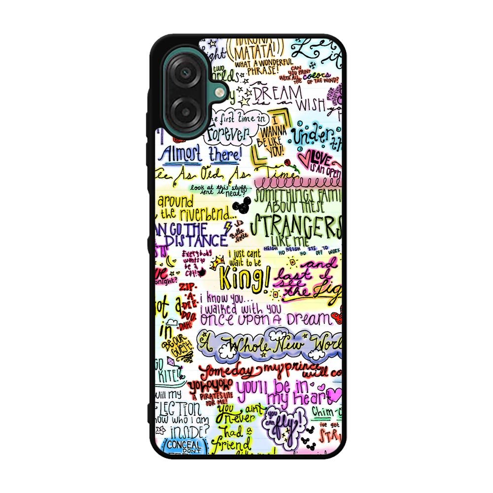 Disney Song Lyrics Samsung Galaxy A07 Case QC0362