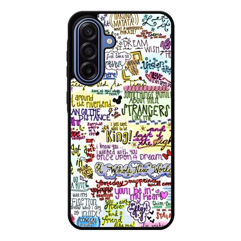 Disney Song Lyrics Samsung Galaxy A17 Case QC0362