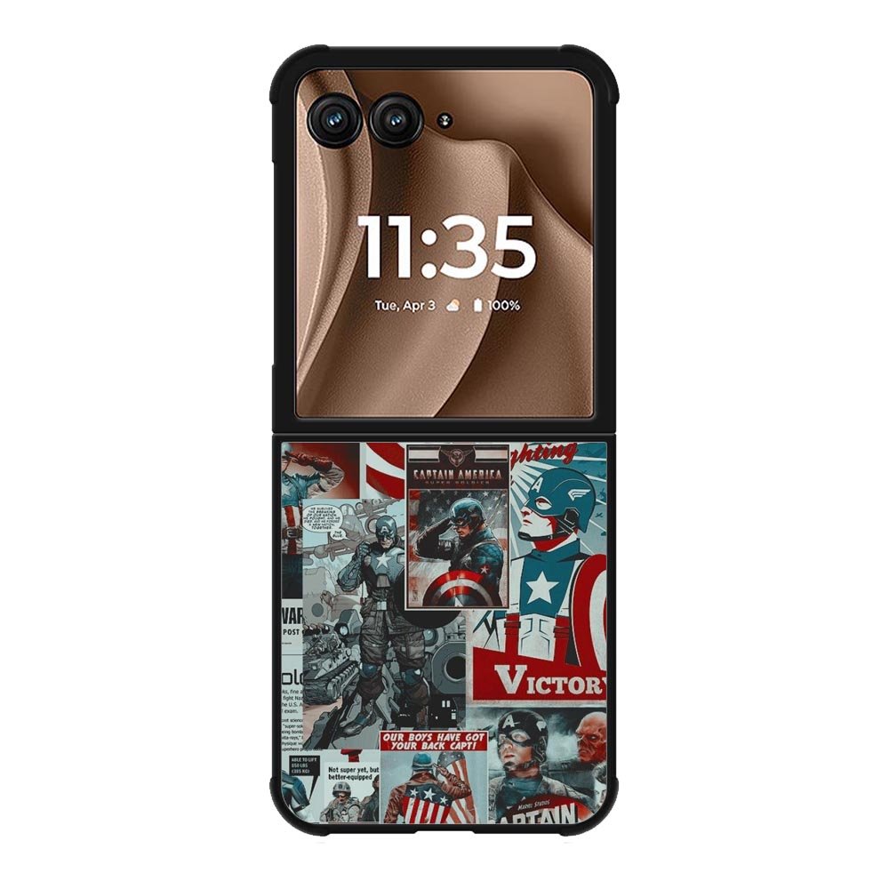 Captain America Collage Motorola Moto RAZR Plus 2025 Case OV5470