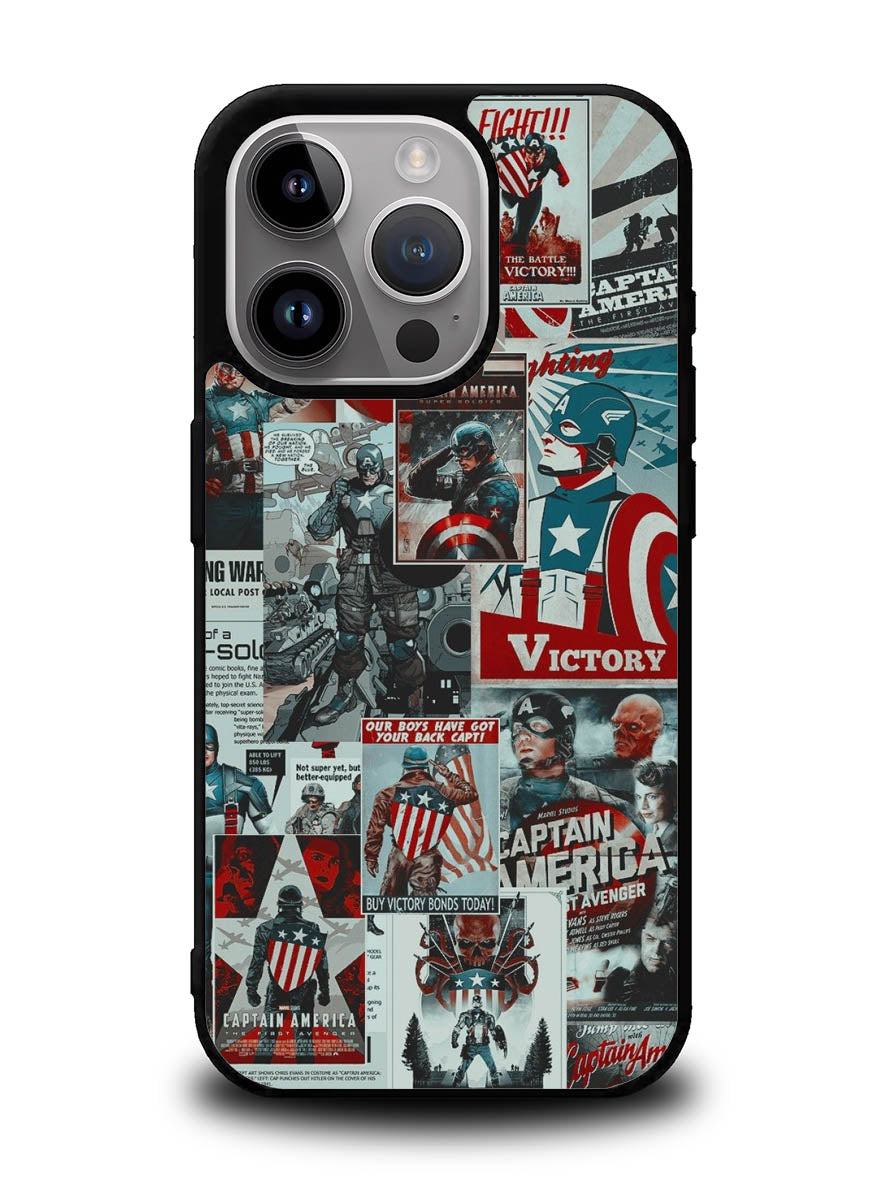 Captain America Collage iPhone 15 Pro Max Case OV5470