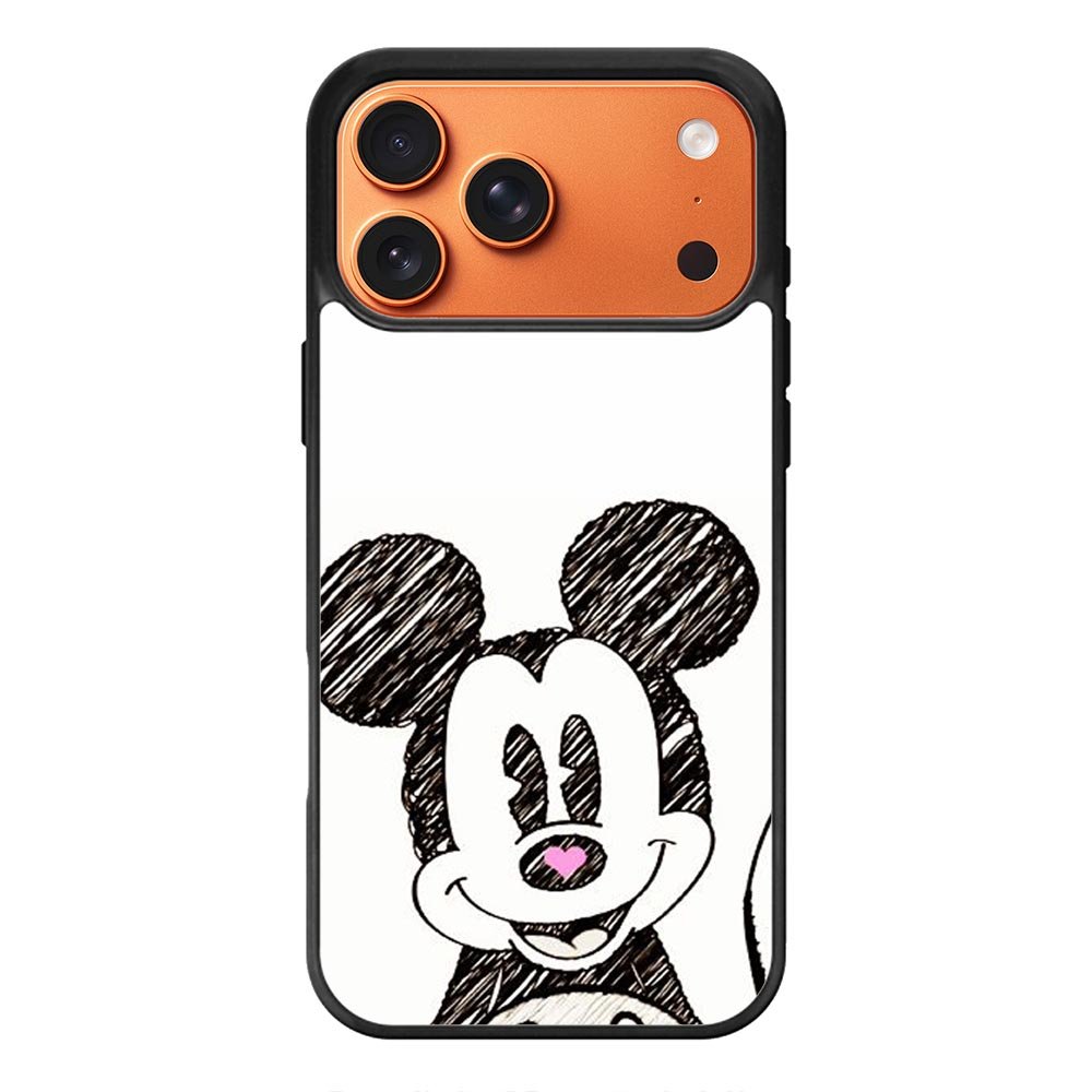 Mickey Mouse Hand Drawing iPhone 17 Pro Max Case QC0066