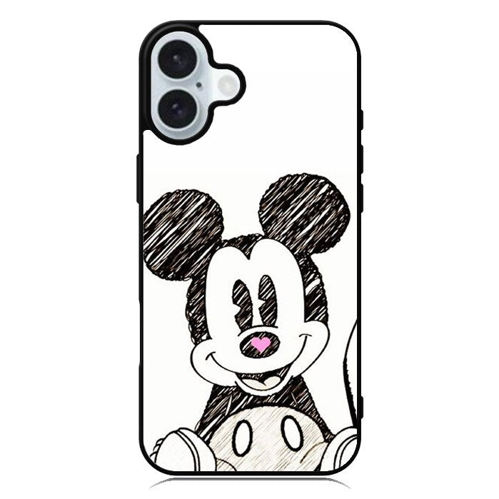 Mickey Mouse Hand Drawing iPhone 16 Case QC0066