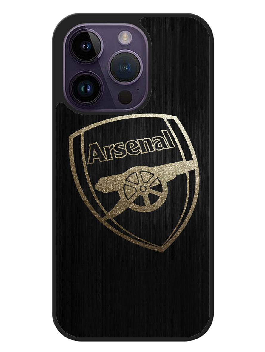 Arsenal Logo Gold 1st iPhone 14 Pro Case