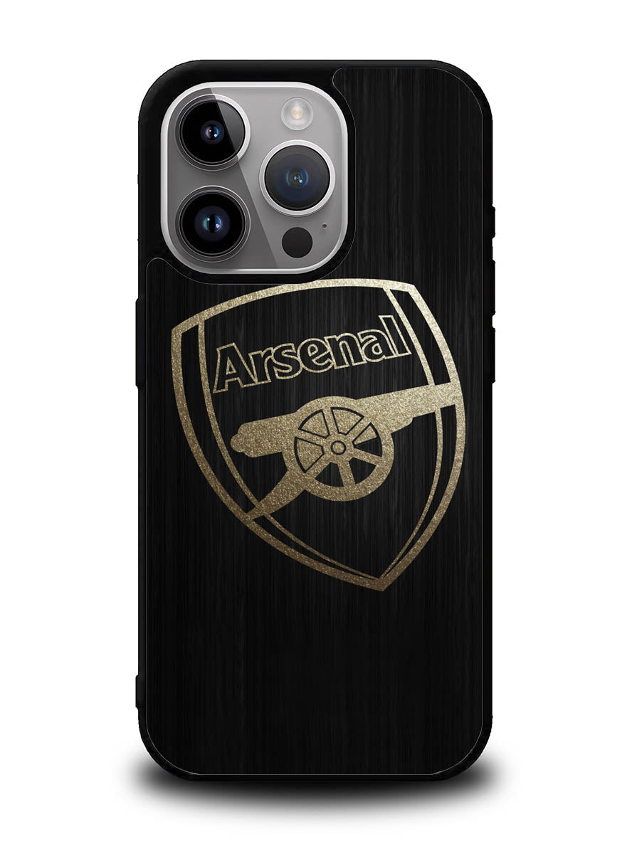 Arsenal Logo Gold 1st iPhone 16 Pro Max Case