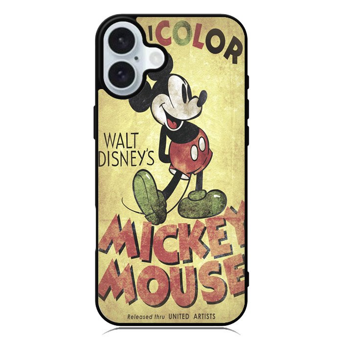 Retro Mickey Mouse iPhone 16 Plus Case QC0523