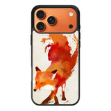 Watercolor art orange red fox animal iPhone 17 Pro Case