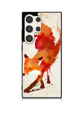 Watercolor art orange red fox animal Samsung Galaxy S25 Ultra 5G Case