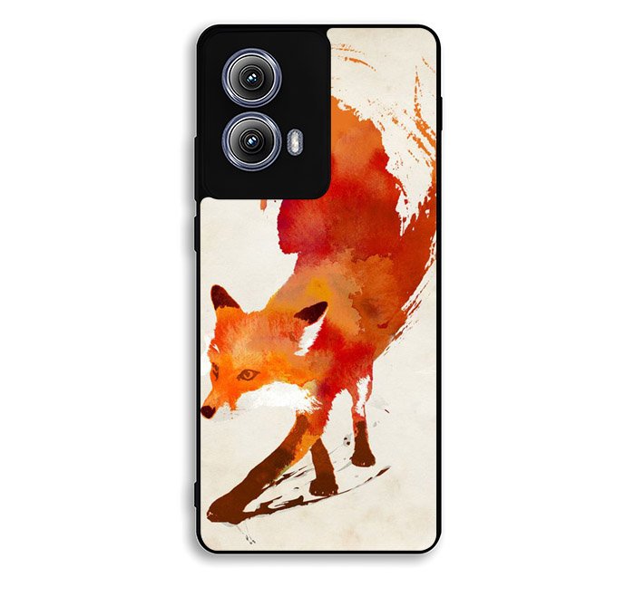 Watercolor art orange red fox animal Motorola Moto Edge 2024 Case OV5985