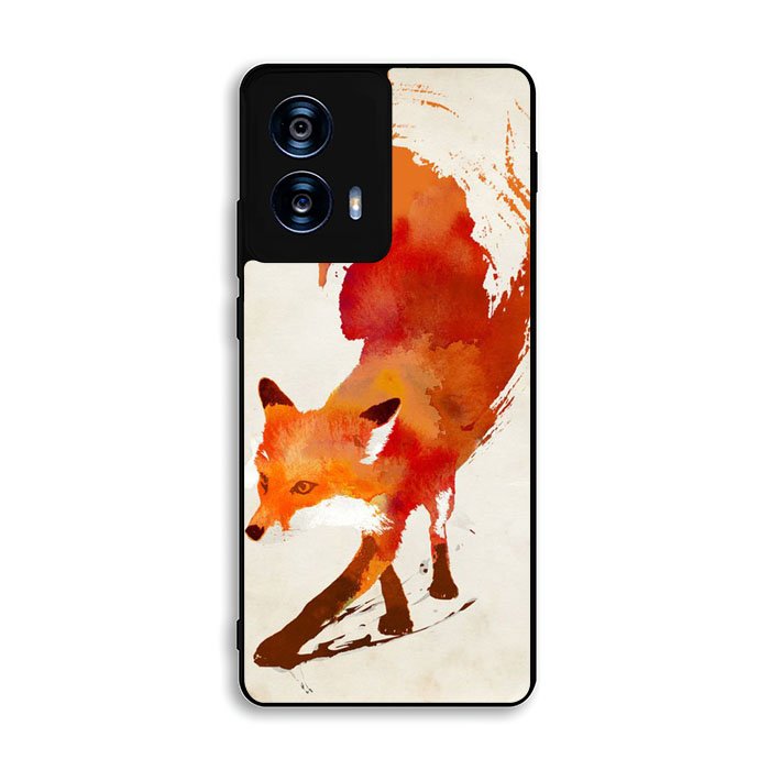 Watercolor art orange red fox animal Motorola Moto G Power 5G 2024 Case OV5985