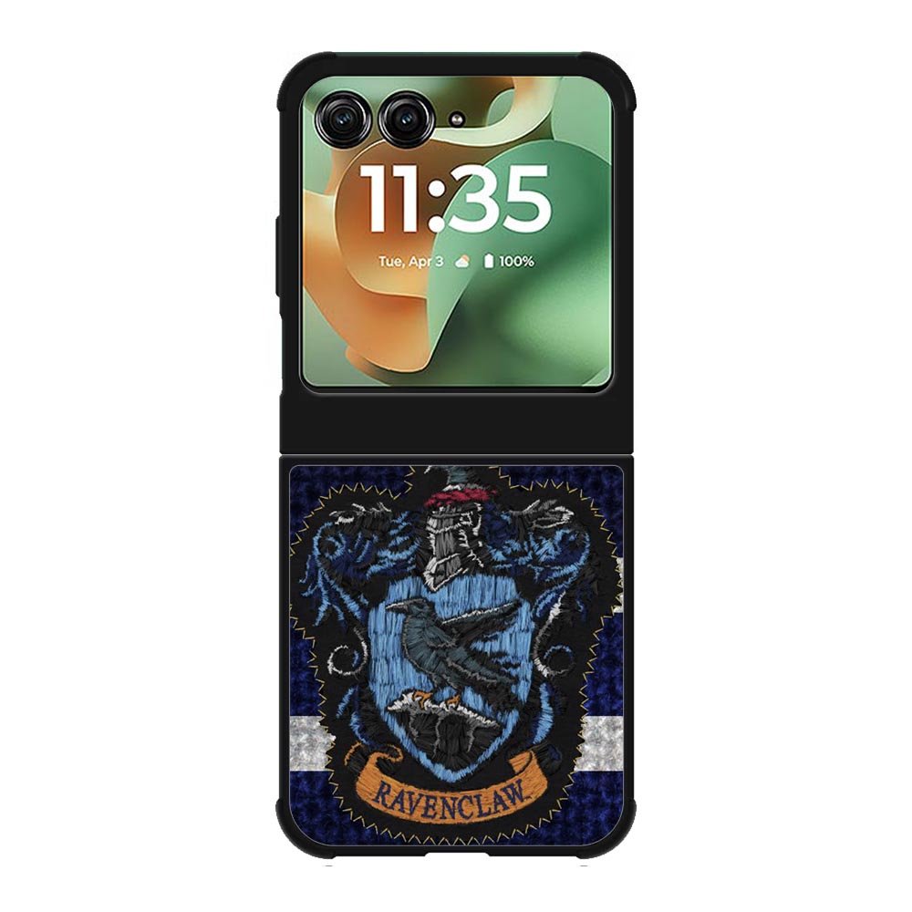 Harry Potter Knit Ravenclaw Wall Crest Logo Motorola Moto RAZR 2025 Case OV0527