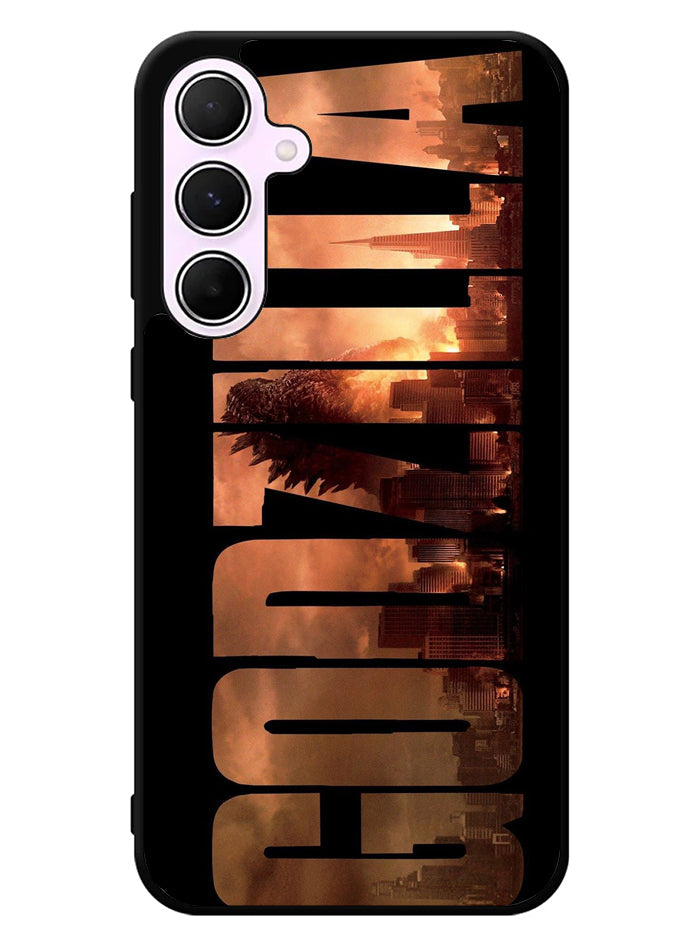 Godzilla font Samsung Galaxy A55 5G Case