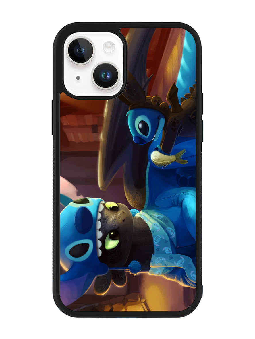 Toothless and Stitch Parody iPhone 14 Plus Case QC0550