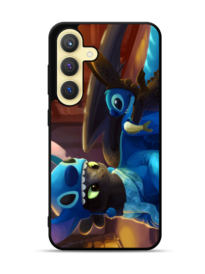 Toothless and Stitch Parody Samsung Galaxy S24 FE 5G Case OV0550