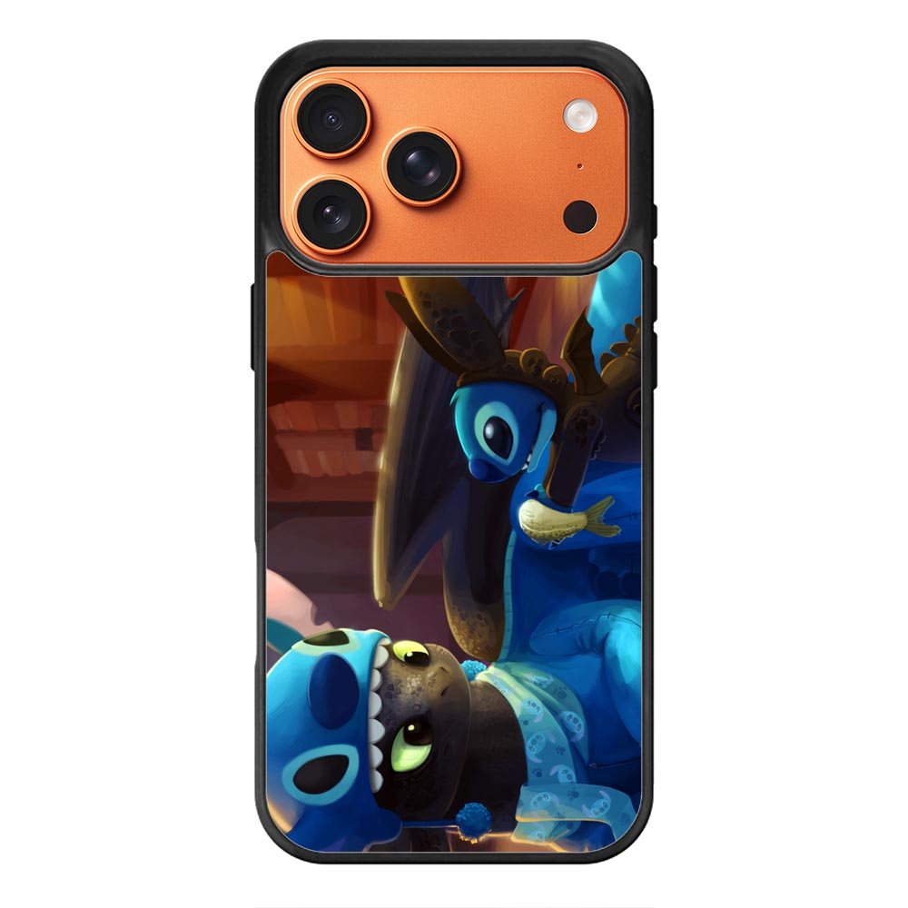 Toothless and Stitch Parody iPhone 17 Pro Case QC0550