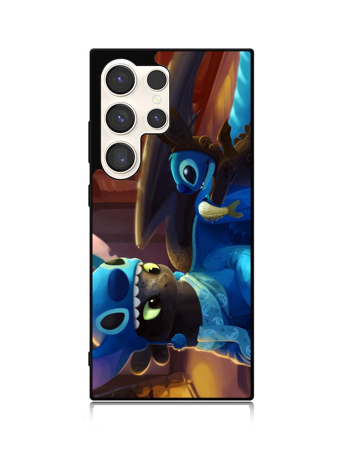 Toothless and Stitch Parody Samsung Galaxy S24 Ultra 5G Case OV0550