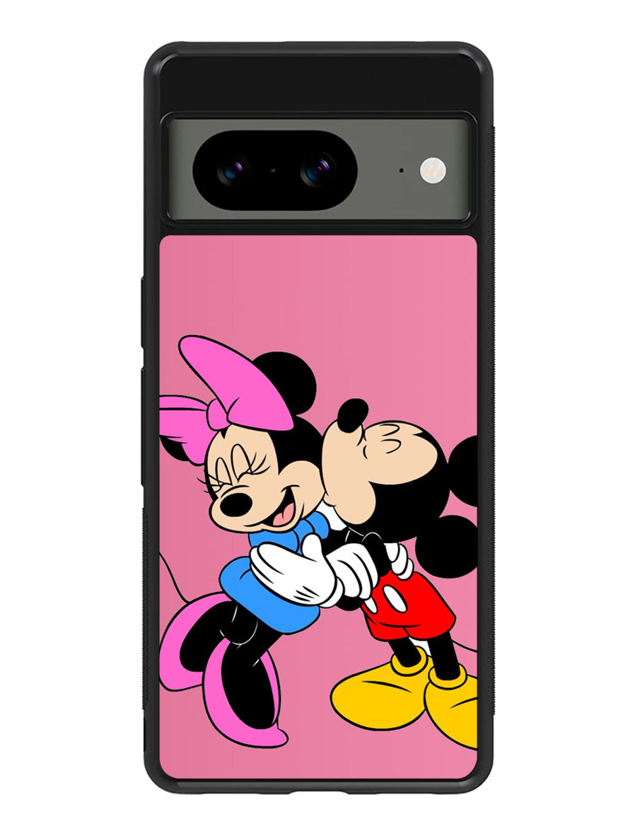 Romantic Mickey and Minnie Mouse Google Pixel 8 Case QC2667