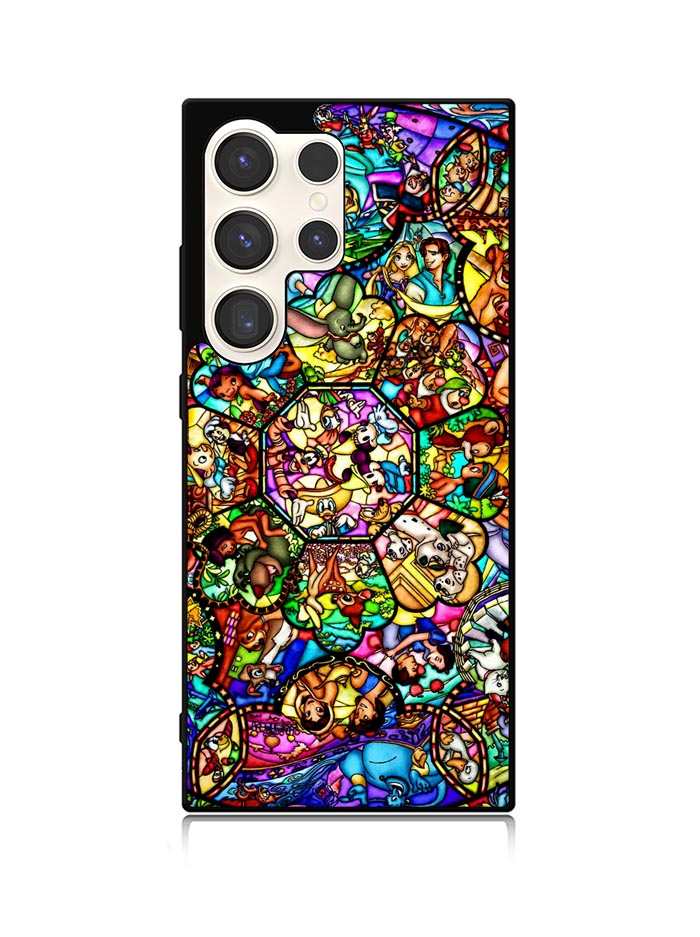 All Disney Heroes Stained Glass Samsung Galaxy S25 Ultra 5G Case