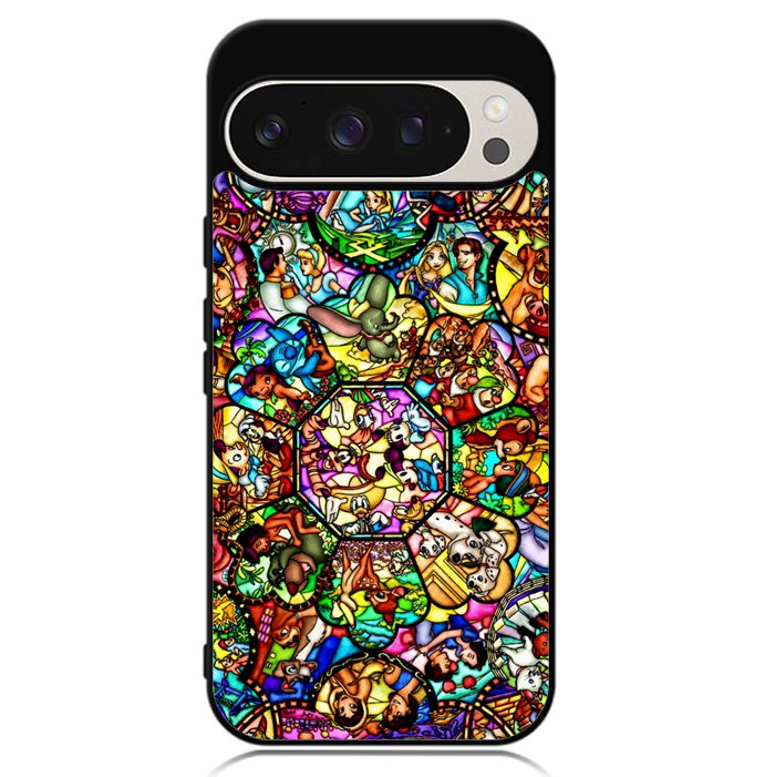 All Disney Heroes Stained Glass Google Pixel 9 | Pixel 9 Pro Case