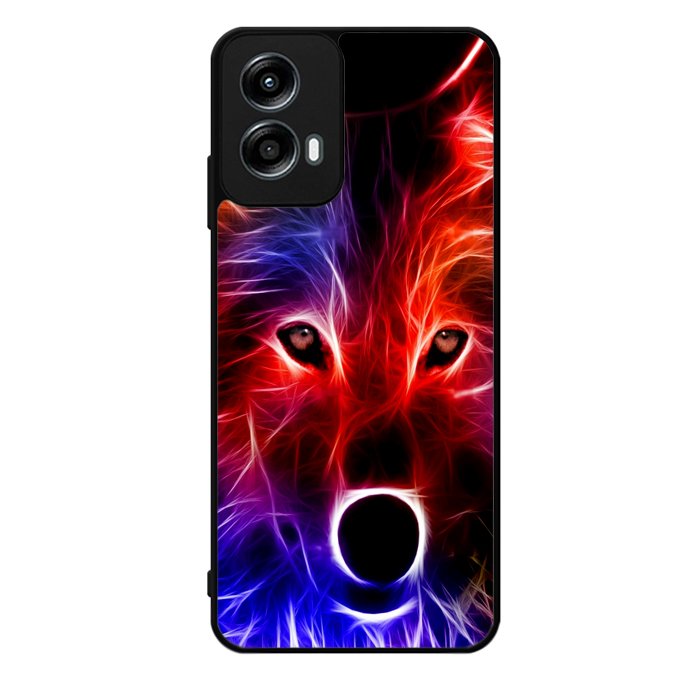 wolf glow line Motorola Moto G Play 2024 Case OV0567