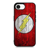 Flash SUperhero Logo on Wood iPhone 16e Case OV4872