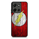Flash SUperhero Logo on Wood Motorola Moto G 5G 2025 Case OV4872