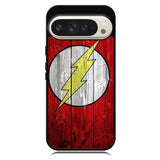 Flash SUperhero Logo on Wood Google Pixel 10 | Google Pixel 10 Pro Case OV4872