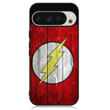Flash SUperhero Logo on Wood Google Pixel 9 | Pixel 9 Pro Case OV4872