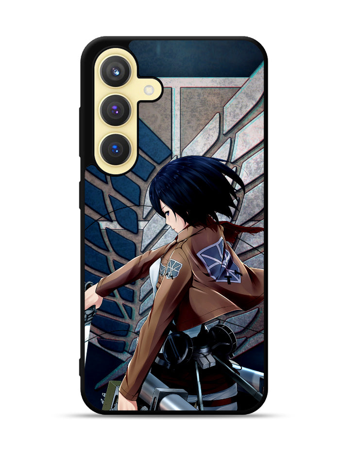 Attack on Titan Mikasa Samsung Galaxy S24 Plus 5G , Samsung Galaxy S24+ 5G Case OV0618