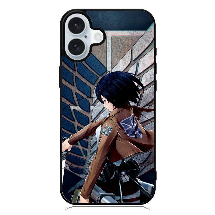 Attack on Titan Mikasa iPhone 16 Plus Case QC0618