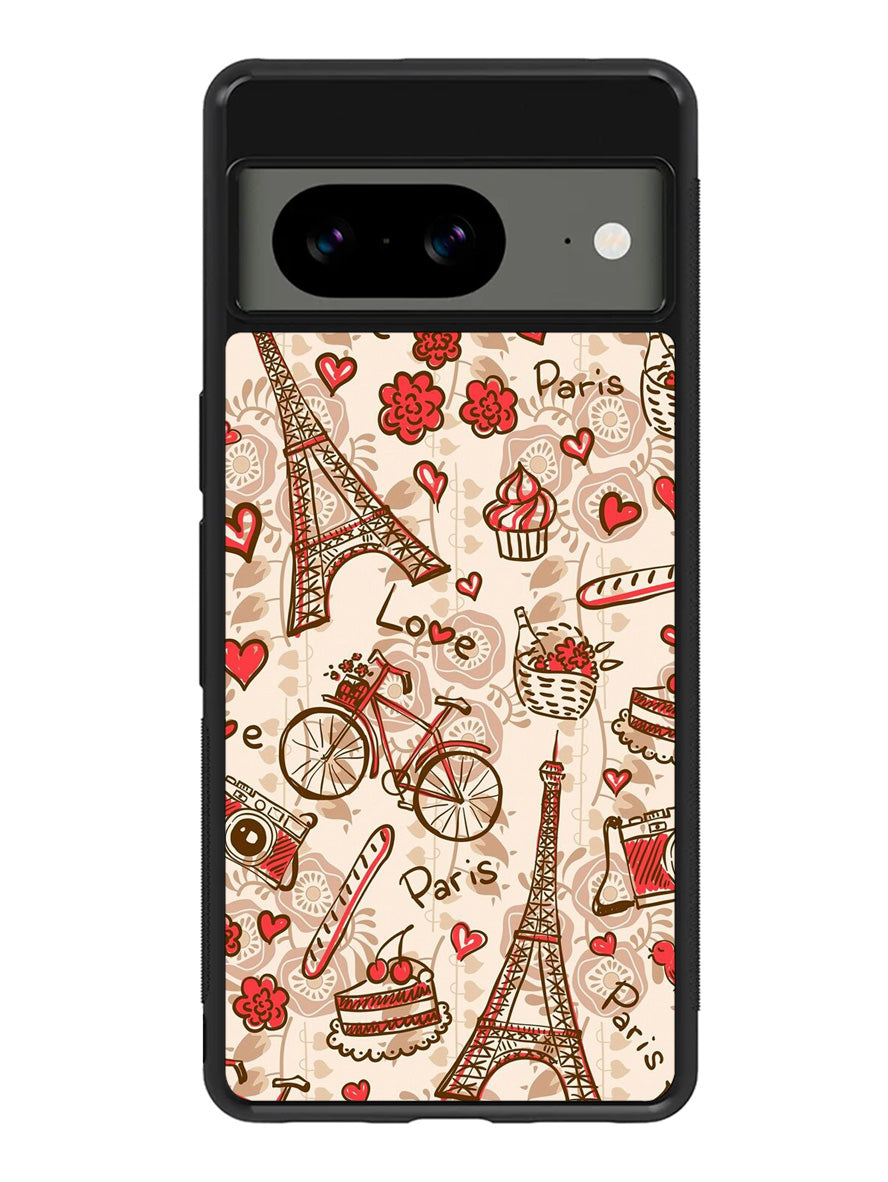 paris vintage Google Pixel 8A Case QC0632