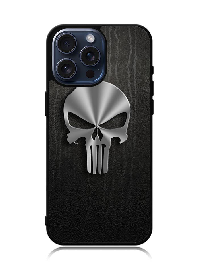 Punisher Logo 3D iPhone 15 Pro Max Case