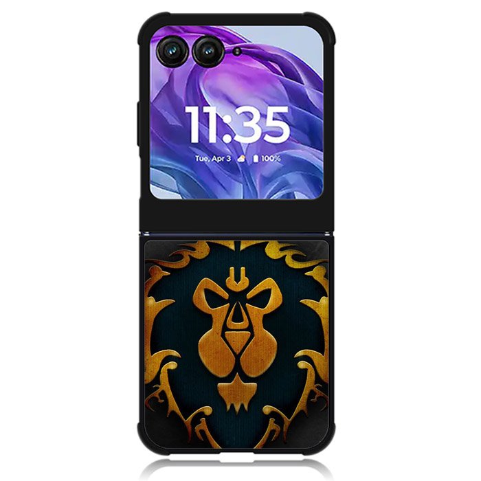 World of Warcraft Alliance Gold Logo Motorola Moto Razr Plus 2024 , Moto Razr+ 2024 Case OV0642