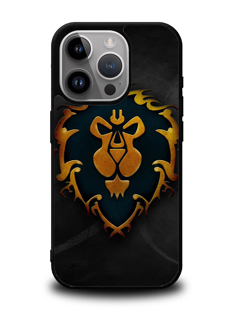 World of Warcraft Alliance Gold Logo iPhone 14 Pro Max Case QC0642