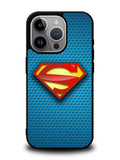 Superman Blue Carbon Logo iPhone 16 Pro Case