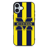 michigan wolverines logo iPhone 16 Plus Case QC3309
