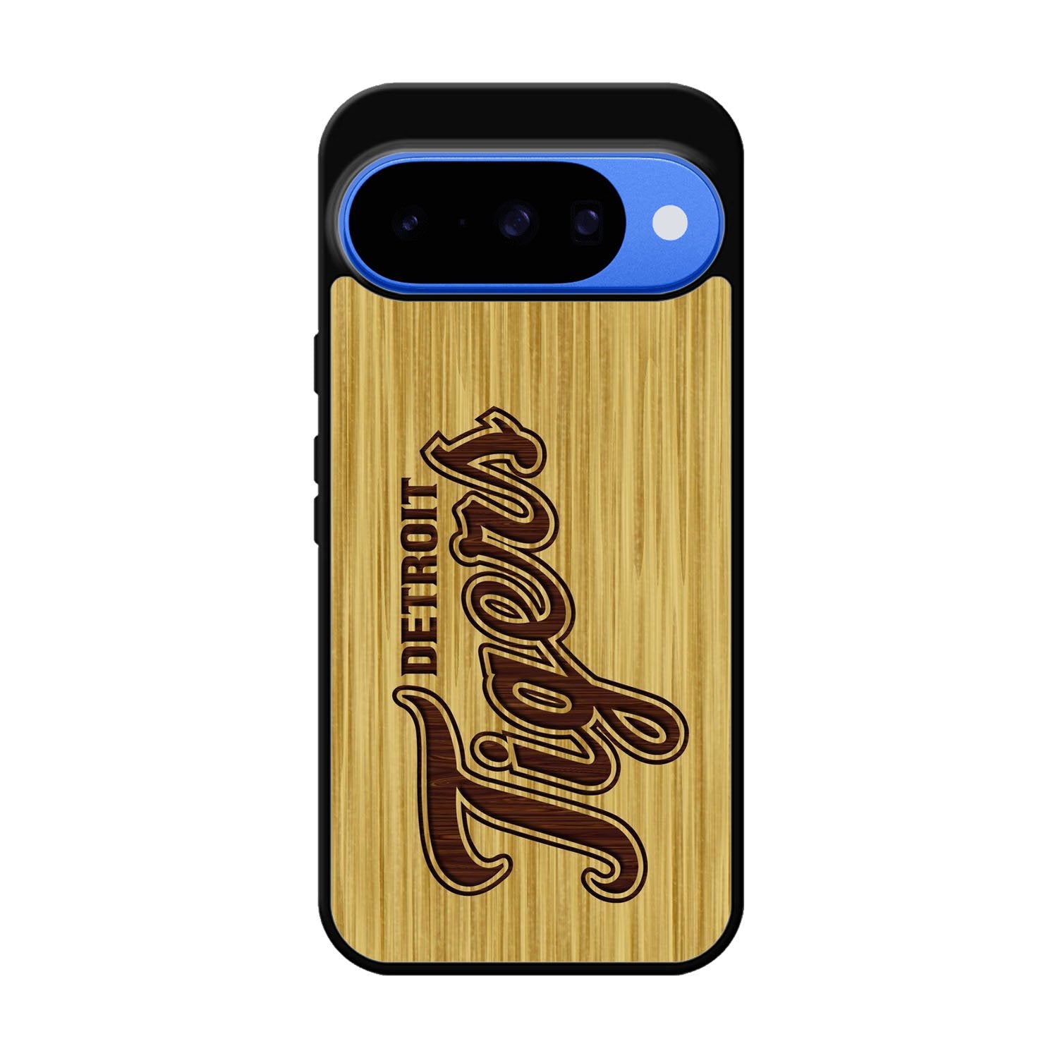 detroit tigers logo wood Google Pixel 10 Case QC4689