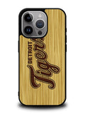 detroit tigers logo wood iPhone 15 Pro Max Case OV4689