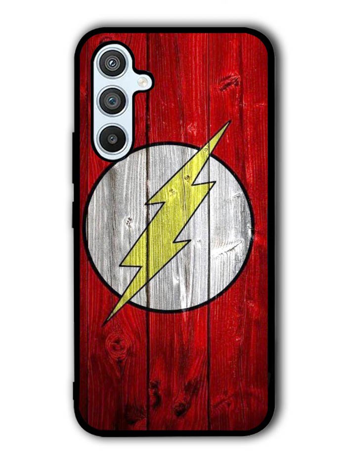 Flash SUperhero Logo on Wood Samsung Galaxy A54 5G Case OV0690
