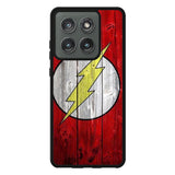 Flash SUperhero Logo on Wood Motorola Moto Edge 2025 Case OV0690