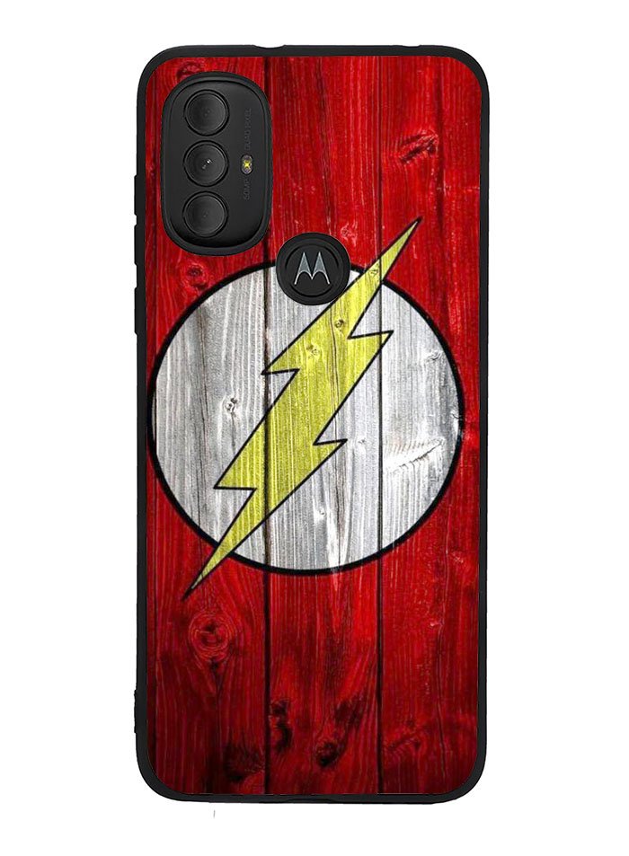 Flash SUperhero Logo on Wood Motorola Moto G Pure 2021 , Moto G Power 2022 Case OV0690