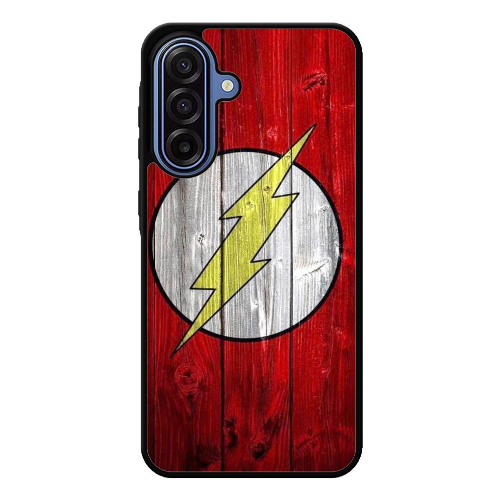 Flash SUperhero Logo on Wood Samsung Galaxy A17 Case OV0690