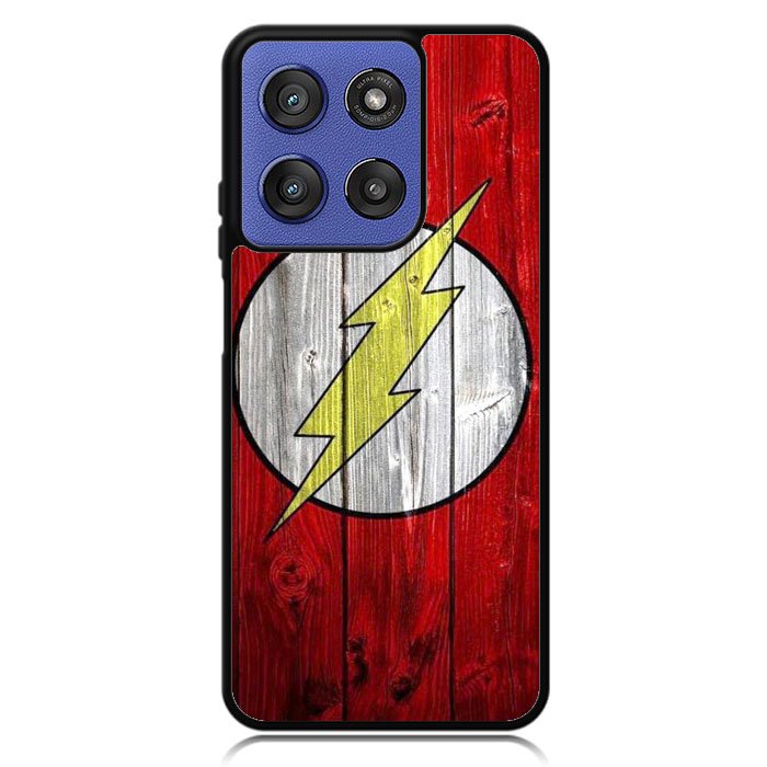 Flash SUperhero Logo on Wood Motorola Moto G Stylus 5G 2025 Case OV0690