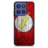 Flash SUperhero Logo on Wood Motorola Moto G Stylus 5G 2025 Case OV0690