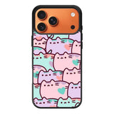pusheen pattern iPhone 17 Pro Case QC0482
